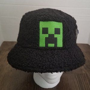 Minecraft Creeper Sherpa Bucket Hat